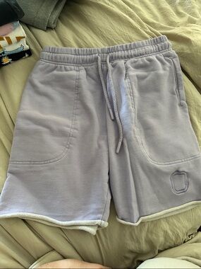 Men's Lavender Fleece Drawstring Shorts